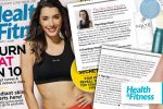 Lorraine talks skincare routines to Health & Fitness magazine
