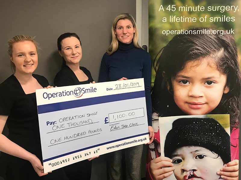 We did it for Operation Smile…