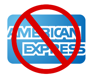 no amex payment method