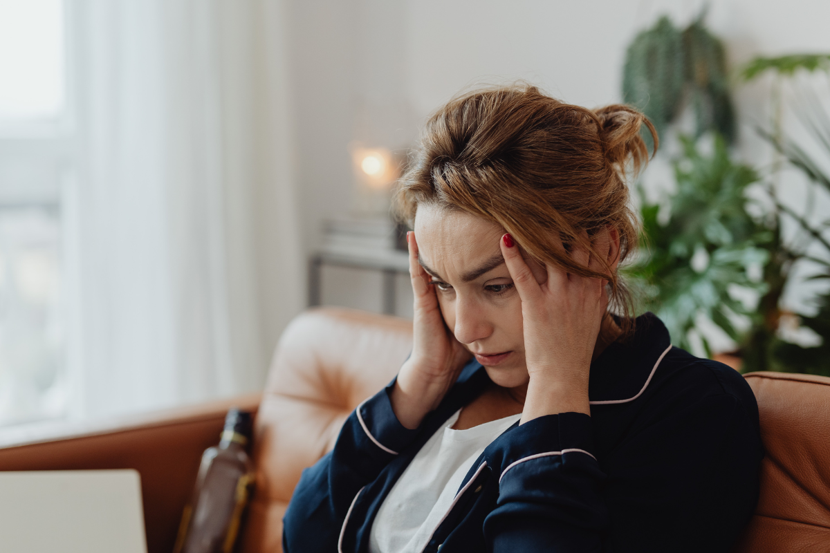 Stressed woman
